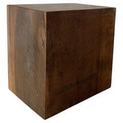 Medium Sized Cube Sidetable 18th Century Walnut