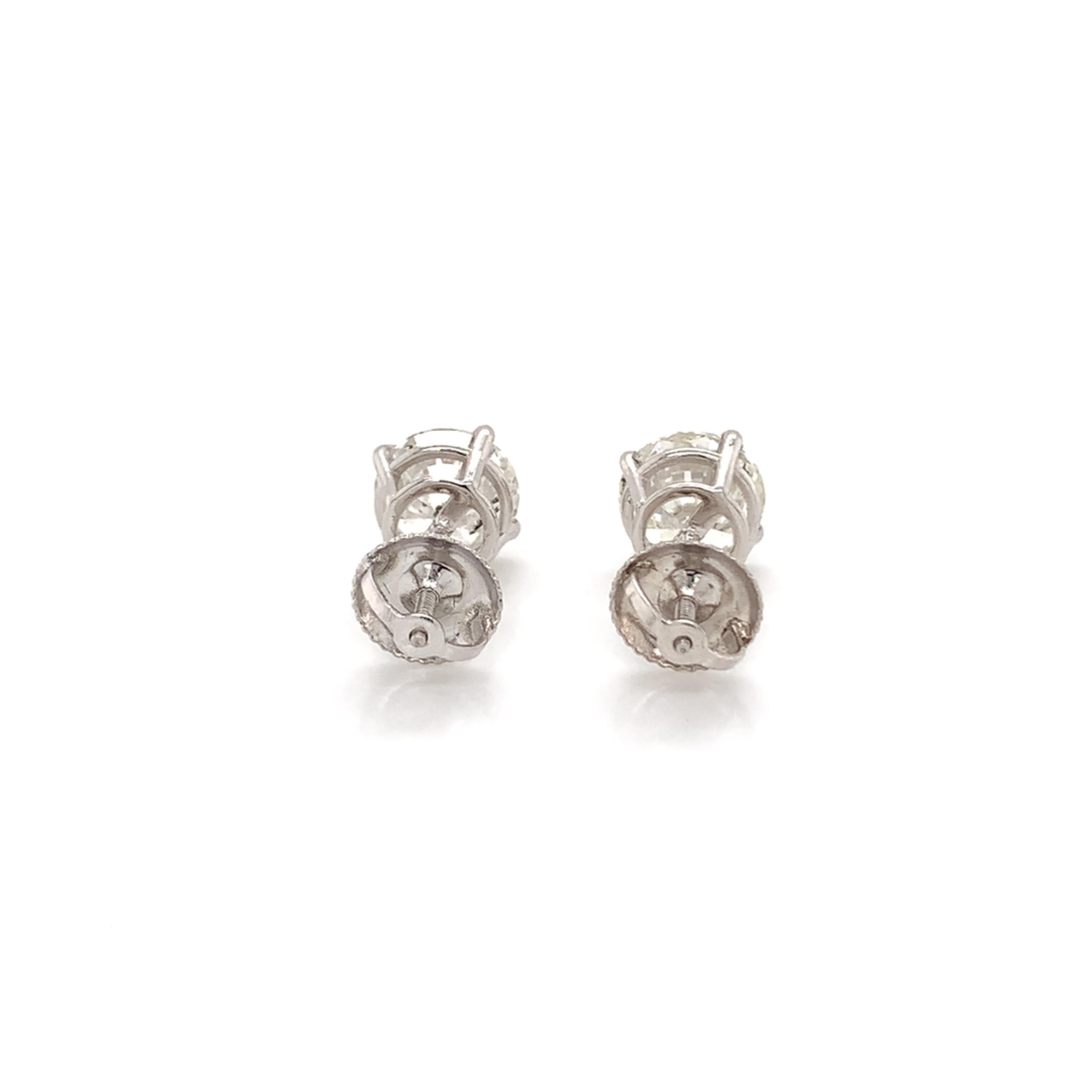 medium size diamond earrings