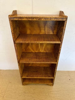 Medium Sized Hand Grain Painted Folk Art Bookcase
