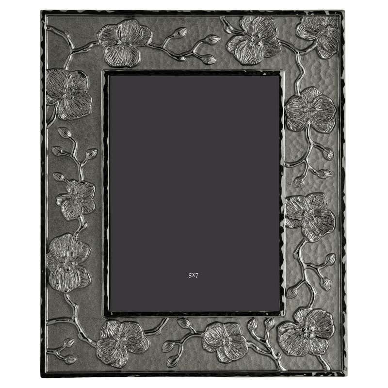 Modium Frame Contemporary Hammered Nickel Silver Photo Frame, Medium Size Model. For ...