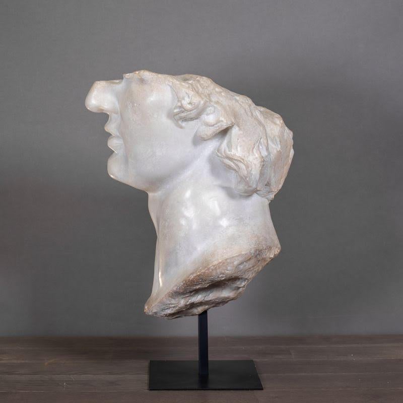 Medium-sized resin sculpture representing a fragment of the sculpture of Apollo.

Sculpture representing a reduced model of a Fragment of the sculpture of Apollo, exhibited in the entrance hall of the Gallery of Antiquities at the Metropolitan