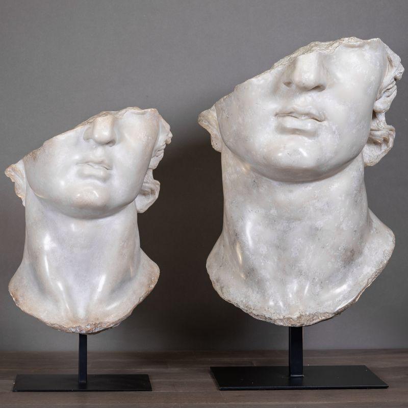 French Medium-Sized Resin Sculpture Representing a Fragment of the Sculpture of Apollo. For Sale