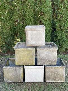 Medium-Sized Square Planters by Willy Guhl