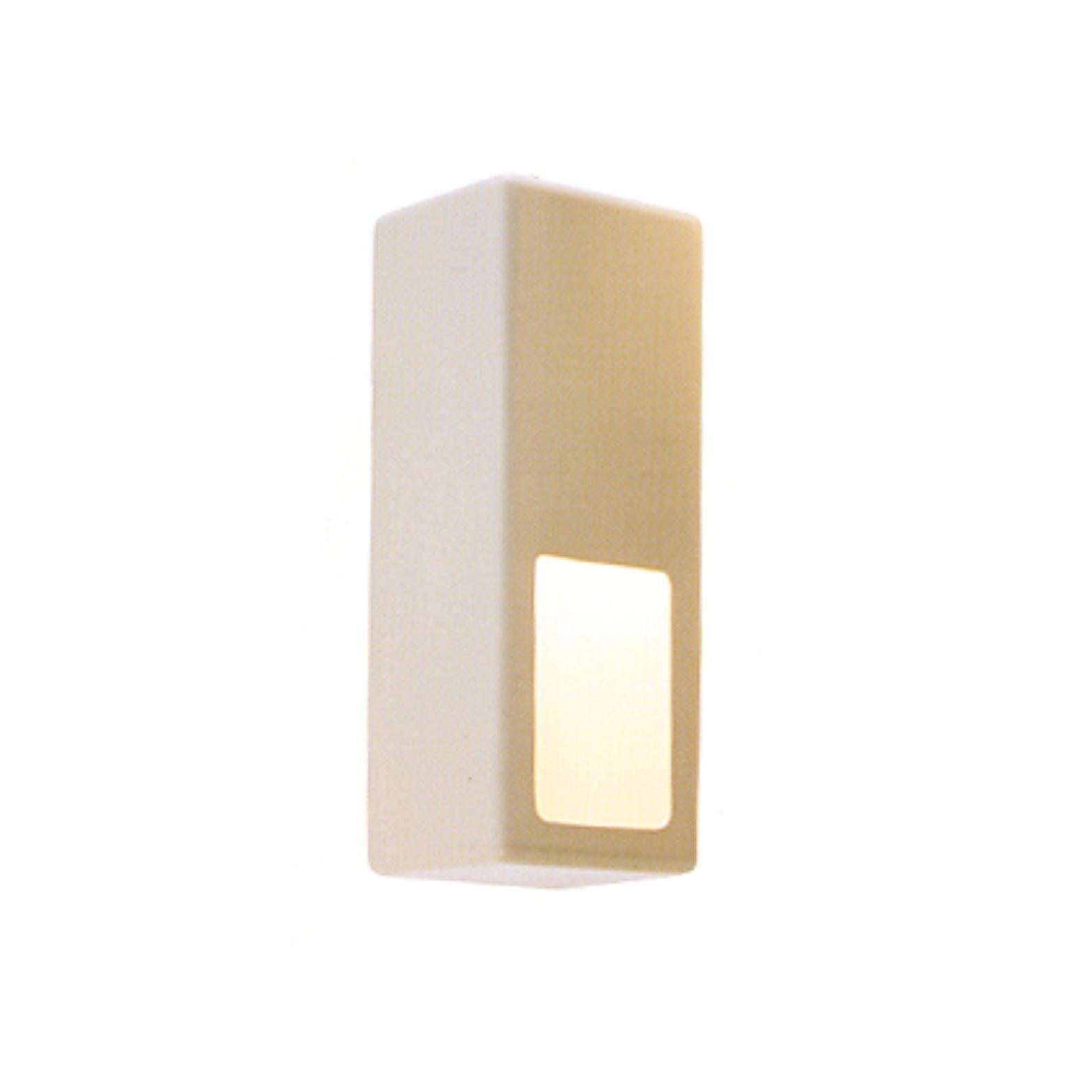 Medium Soft Box Mw1 Wall Lamp by Marre Moerel
Dimensions: D 14.5 x W 14.5 x H 41 cm.
Materials: Earthenware Ceramic. Polished matte finish.

Details: 
E27
Max. 40W
2m round white cable with 8cm diam white metal ceiling mount

Marre Moerel is an