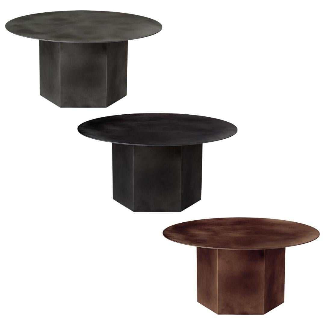 XXIe siècle et contemporain Table basse 'Epic' en acier moyen gris brumeux par GamFratesi pour Gubi en vente