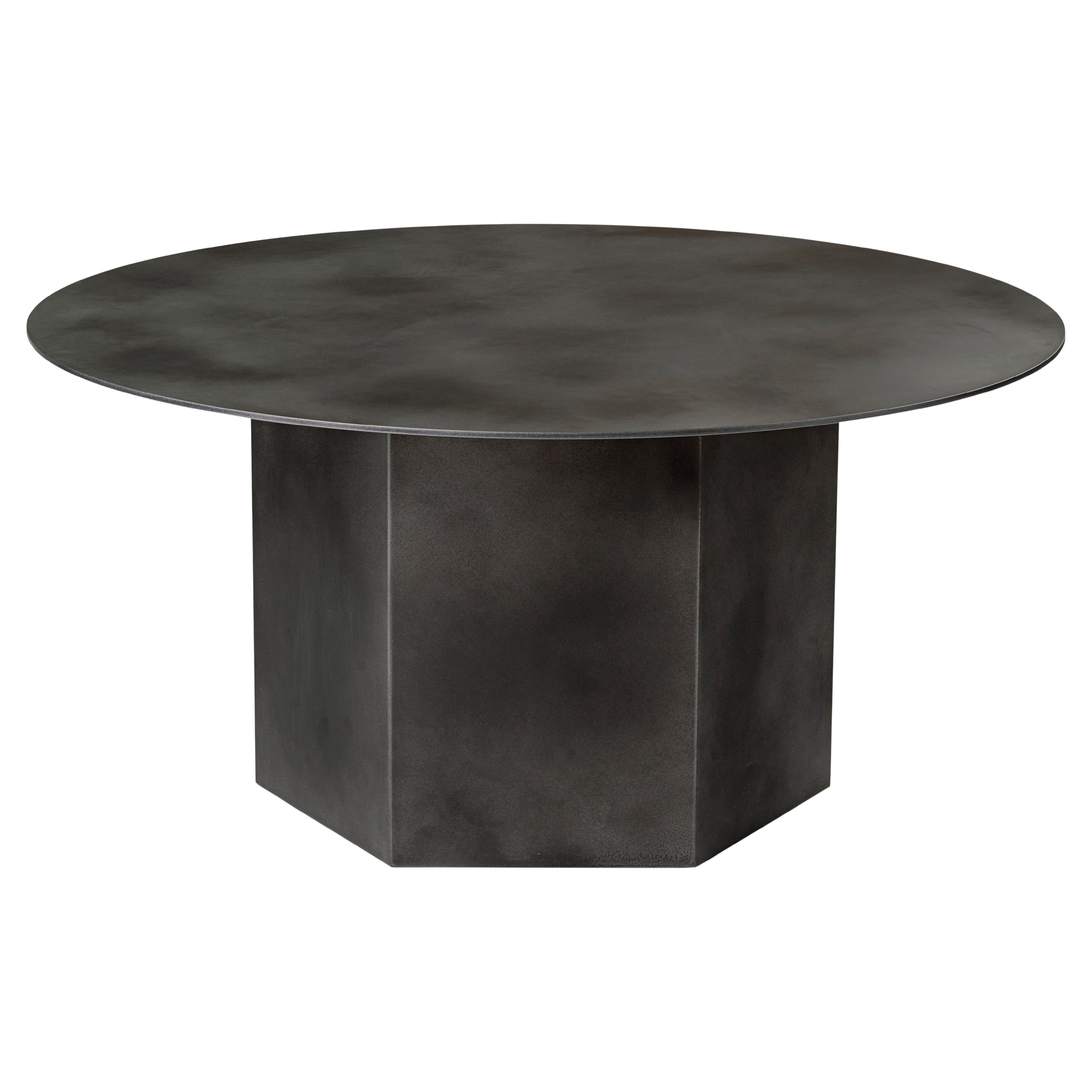 Medium Steel 'Epic' Coffee Table in Misty Grey by Gamfratesi for Gubi