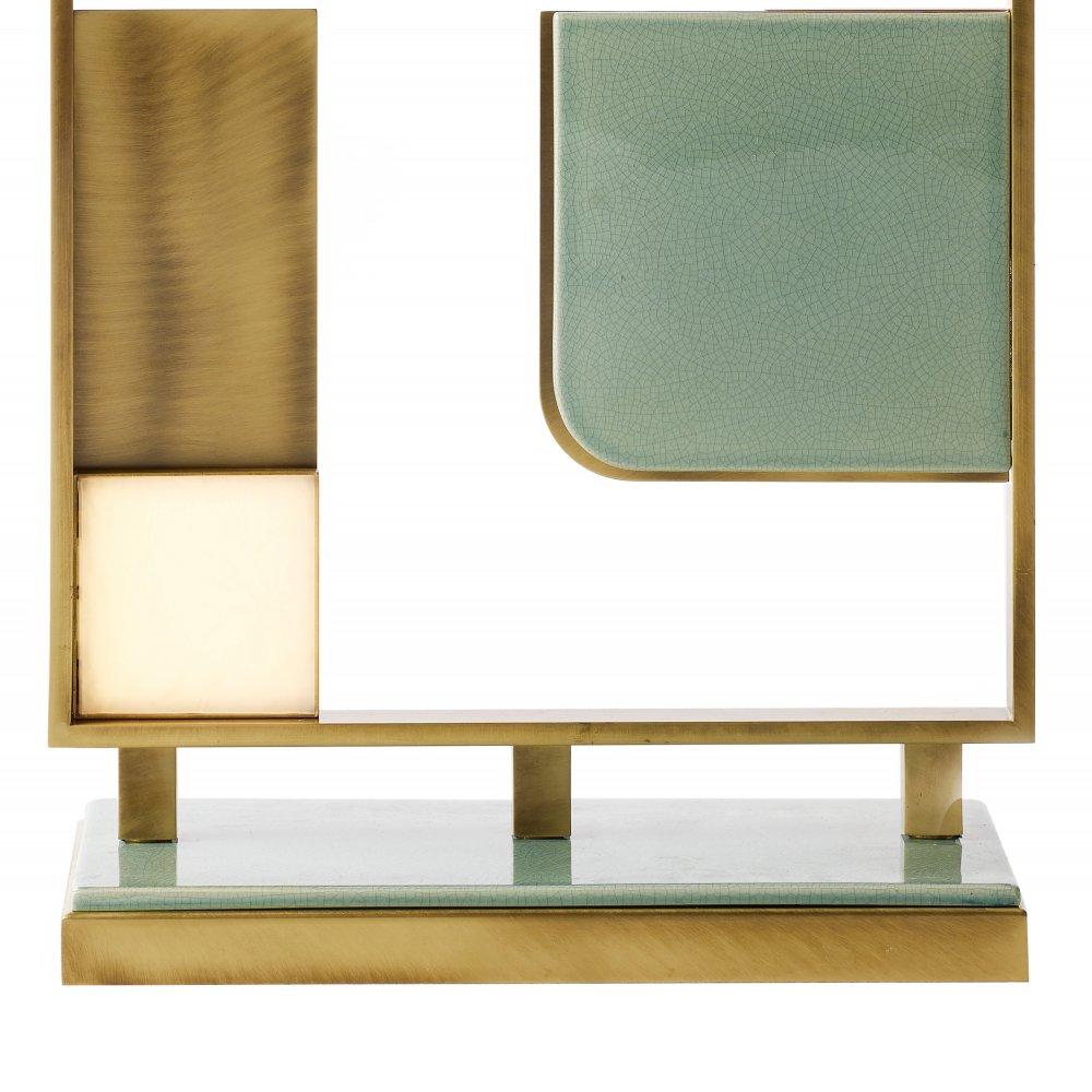Italian Medium Sunset Table Lamp by Marioni For Sale