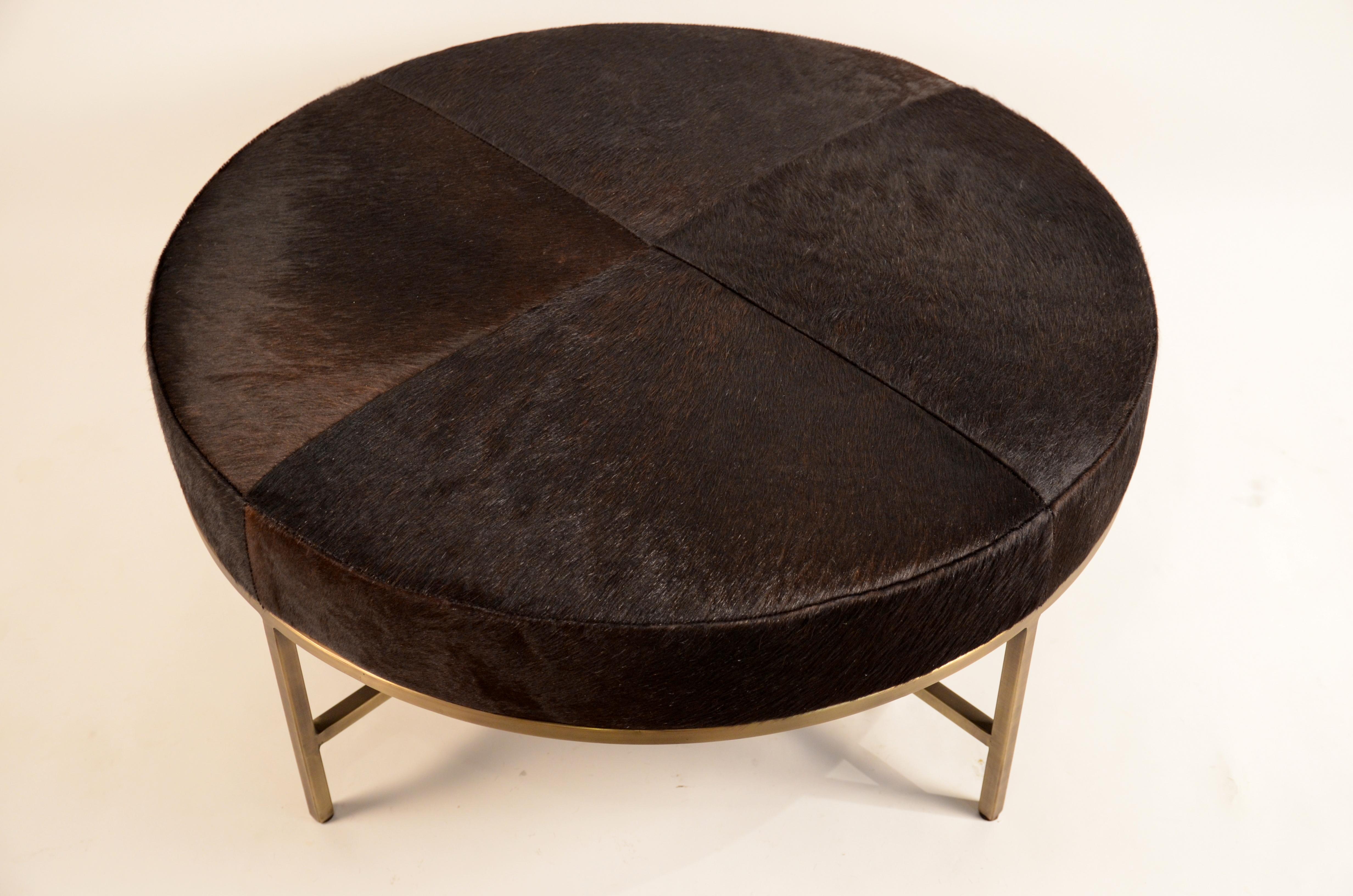 American Medium 'Tambour' Ottoman by Design Frères For Sale