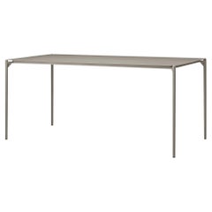 Table minimaliste taupe de taille moyenne