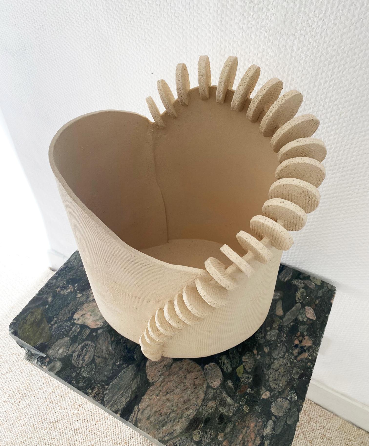 Clay Medium Tempo Sculpture by Olivia Cognet