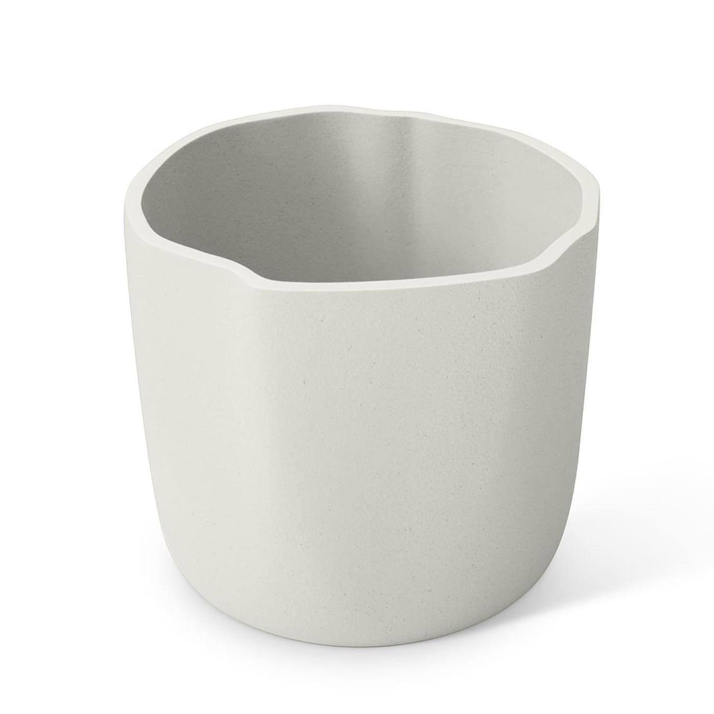 Italian Medium Tidal Gray Vase For Sale