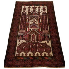 Medium to Large Size Afghan Area Carpet / Rug, Colorful / 372