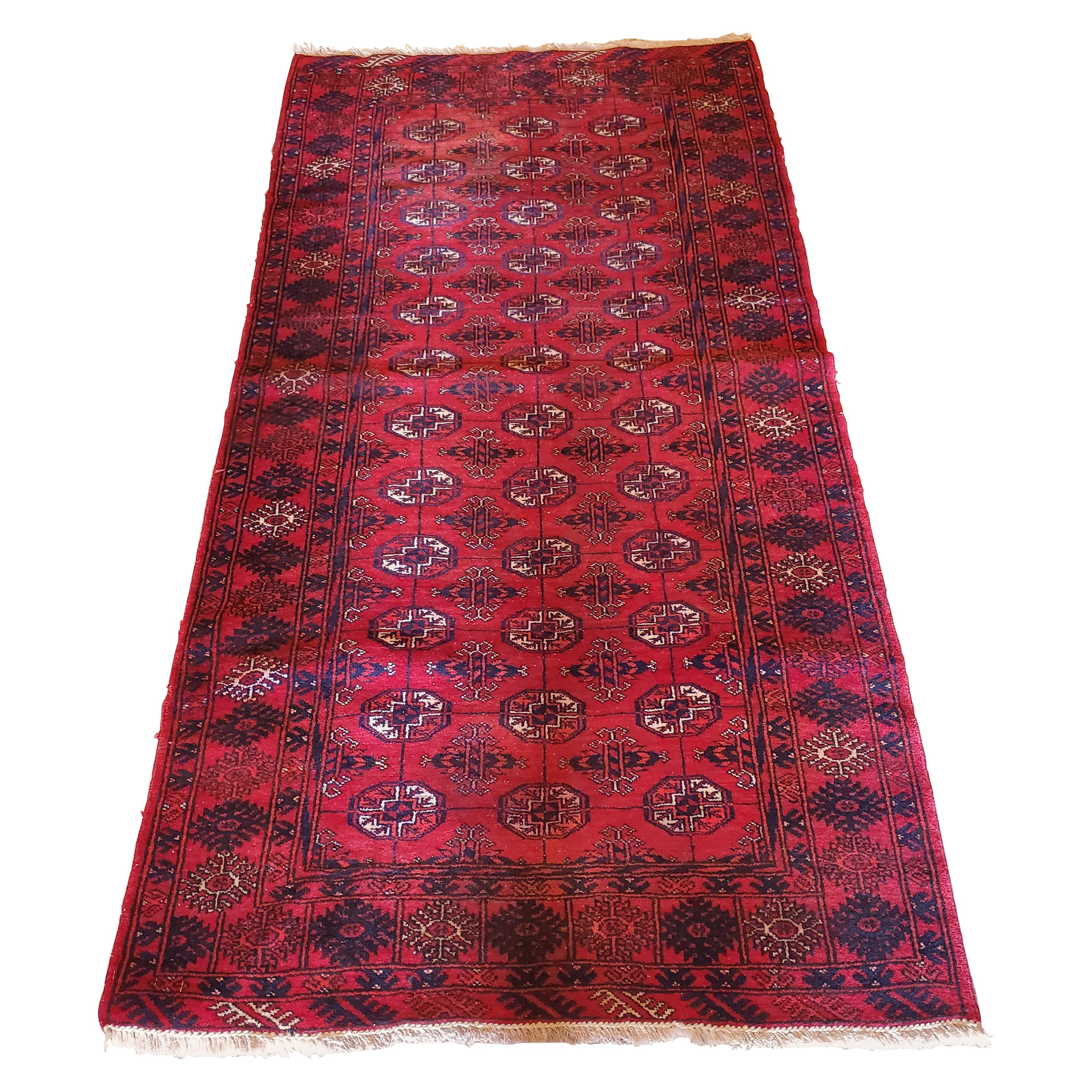 Medium to Large Size Afghan Area Carpet / Rug, Colorful For Sale