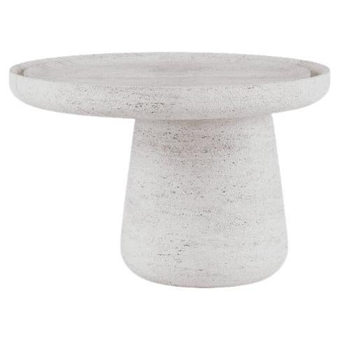 Medium Travertine Bold Coffee Table by Mohdern For Sale