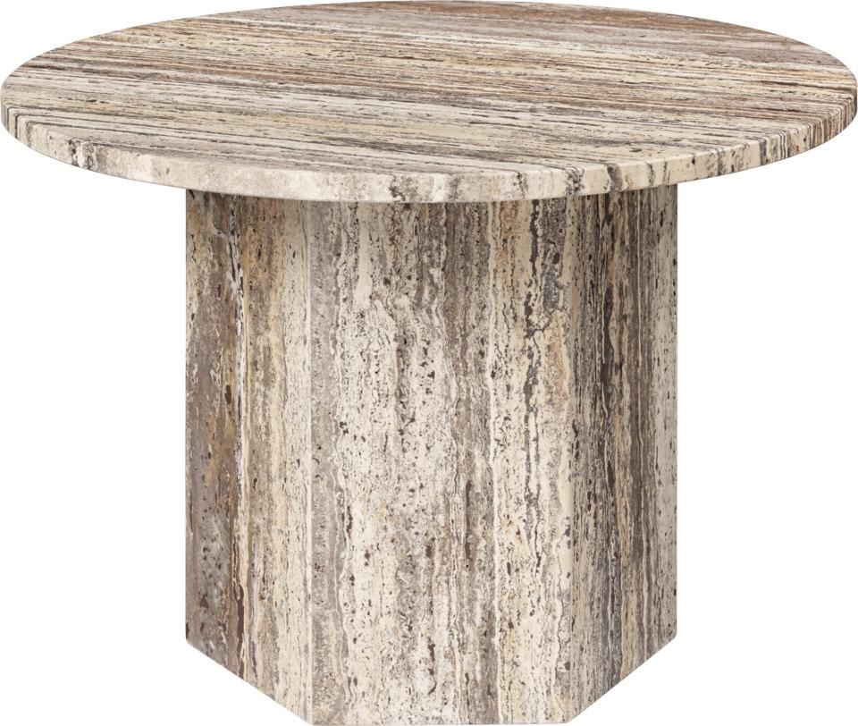 Medium Travertine Epic Table by Gamfratesi for Gubi For Sale 1