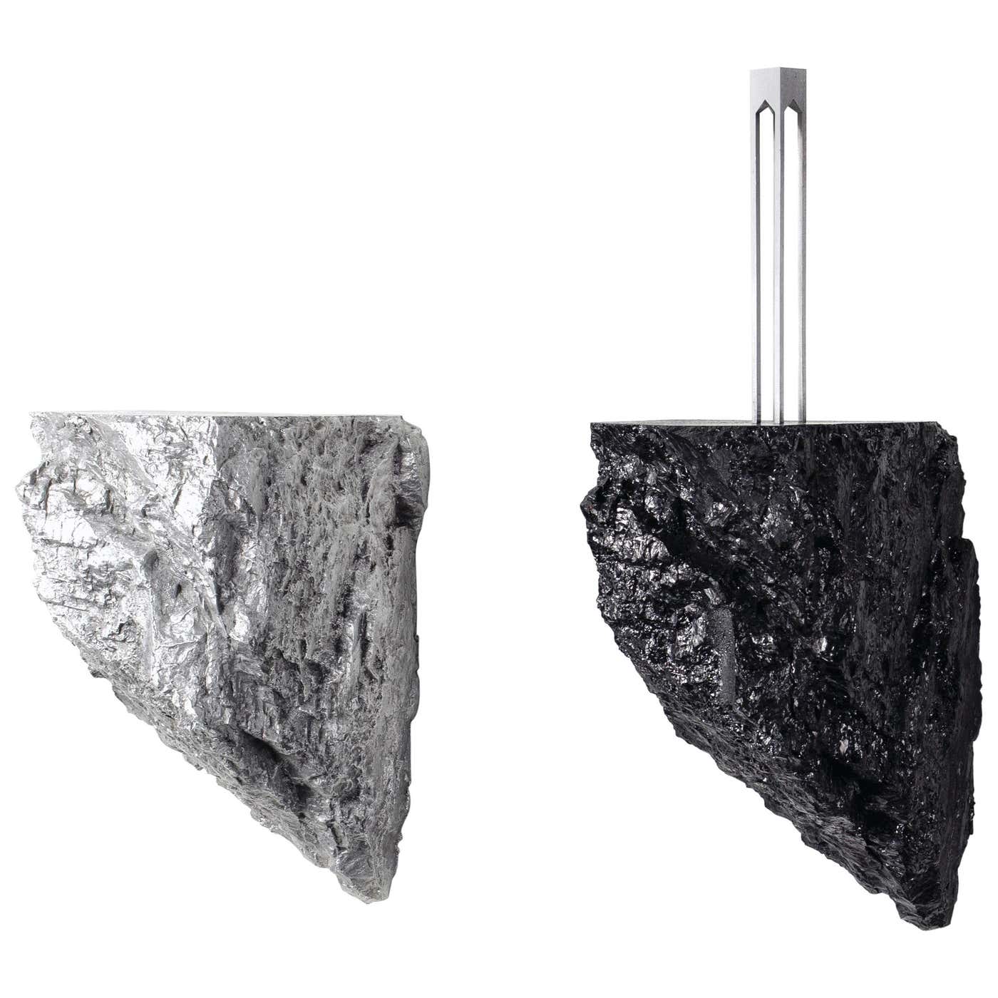Medium Twin Rock Contemporary Shelves For Sale at 1stDibs | rock shelves