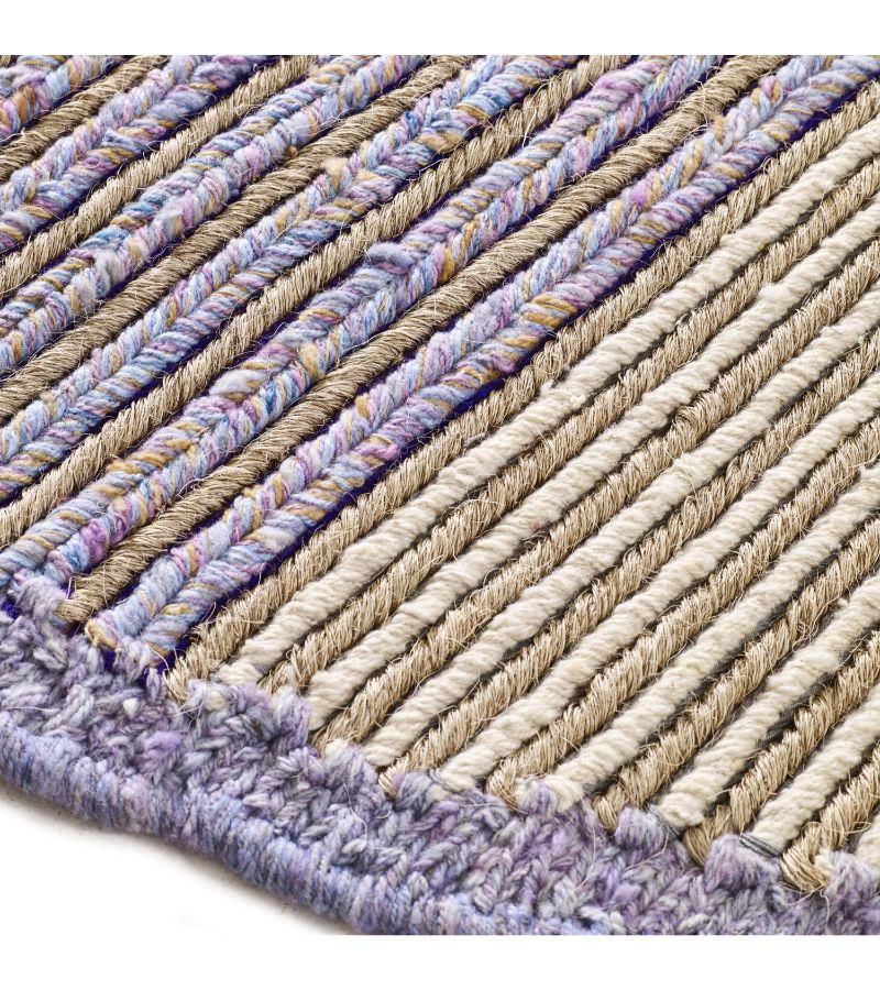 Medium Uilas rug by Mae Engelgeer
Materials: 100% fique fibers from Furcraea leaves. 
Technique: Natural fibers. Hand-woven in Colombia.
Dimensions: W 180 x L 280 cm 
Available in colors: terra/ sand/ viola, lavanda/ blue lila/ vino, musgo/