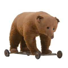 Medium Victorian Toy Bear Pull Ride, circa 1900