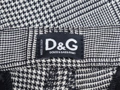 Medium Wash Denim & Glen Plaid D&G Patchwork Pants Size IT 42