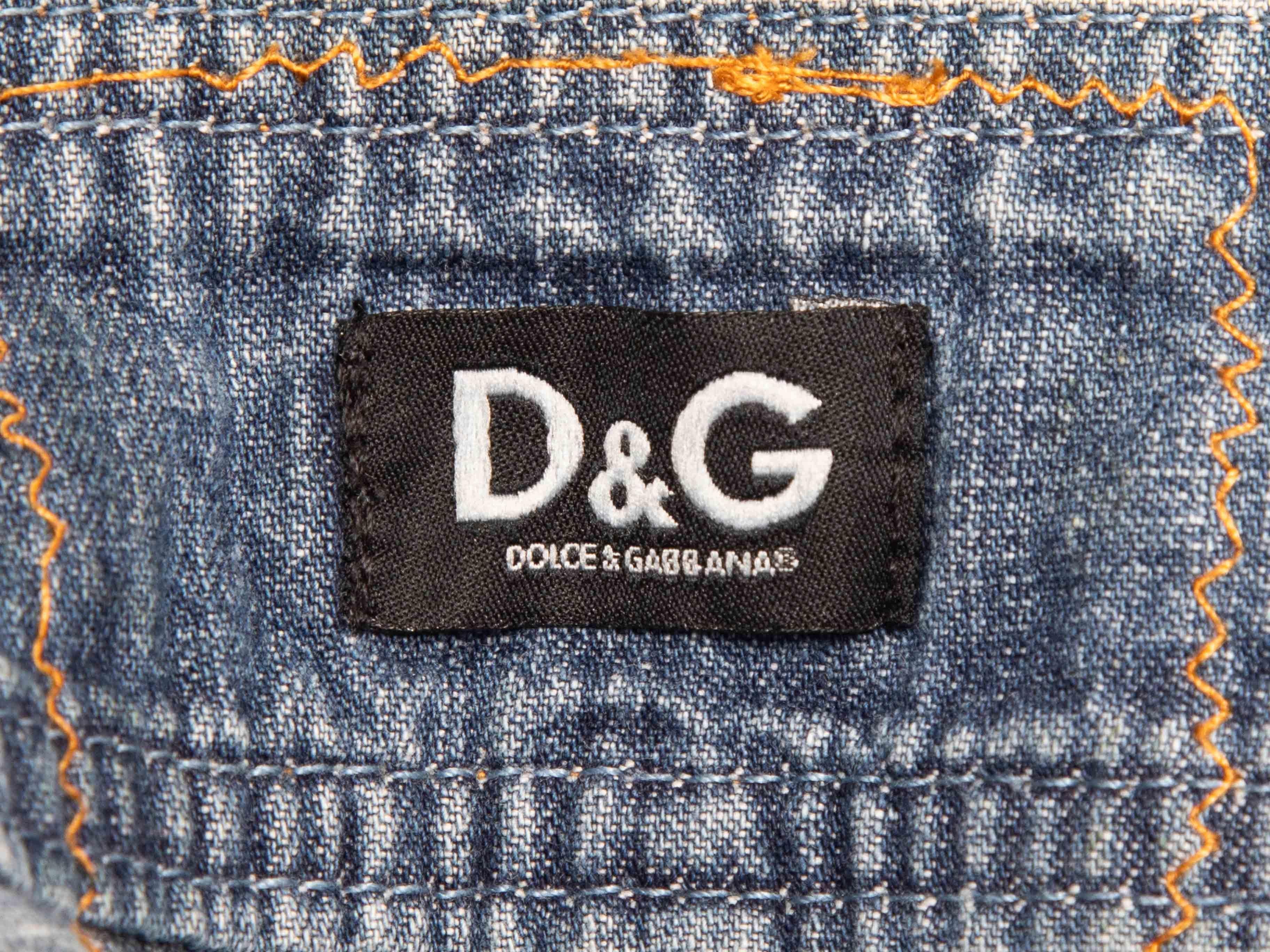 Minifalda vaquera Dolce & Gabbana lavado medio Talla IT 44 en venta 1