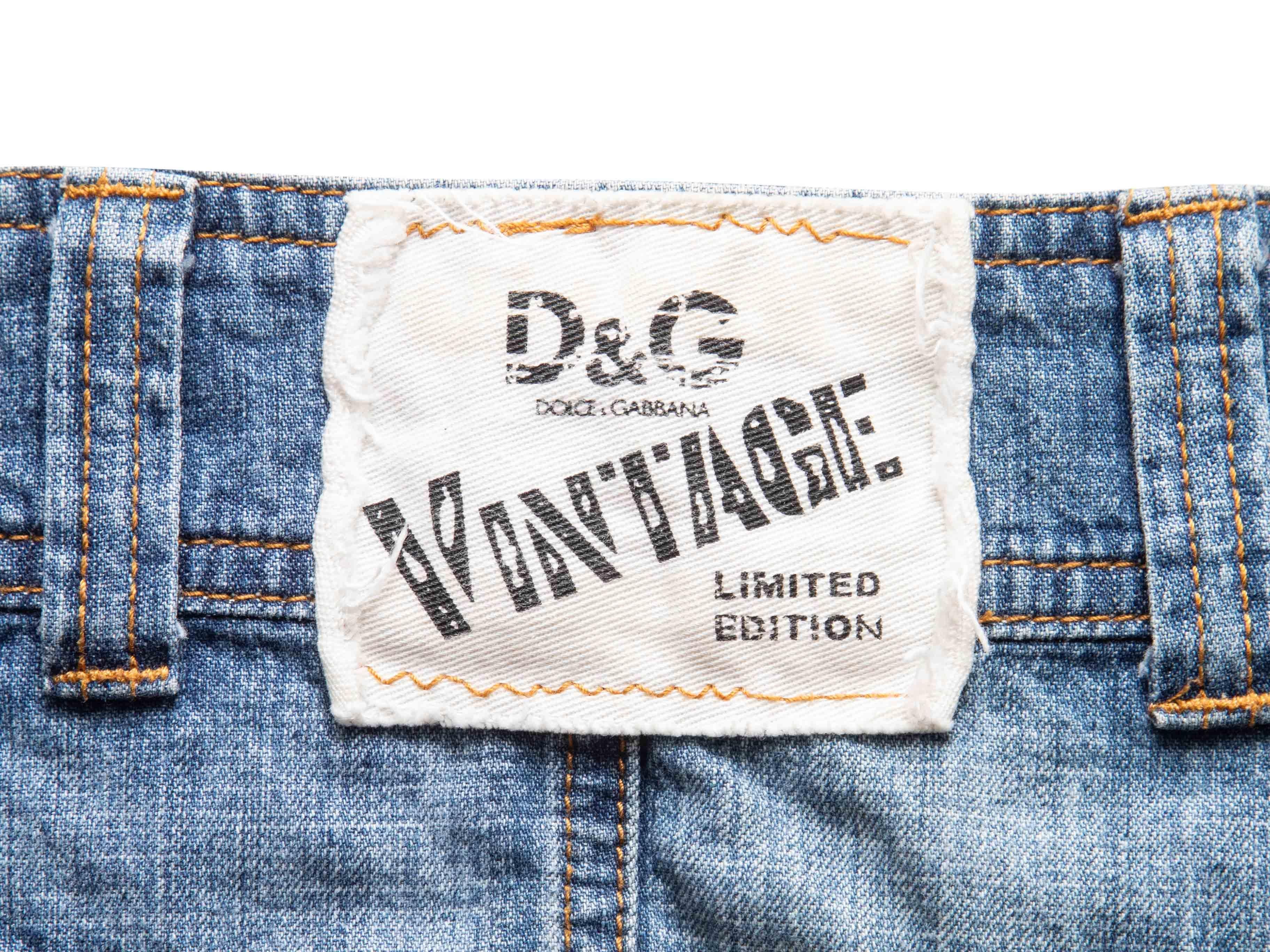 Minifalda vaquera Dolce & Gabbana lavado medio Talla IT 44 en venta 2