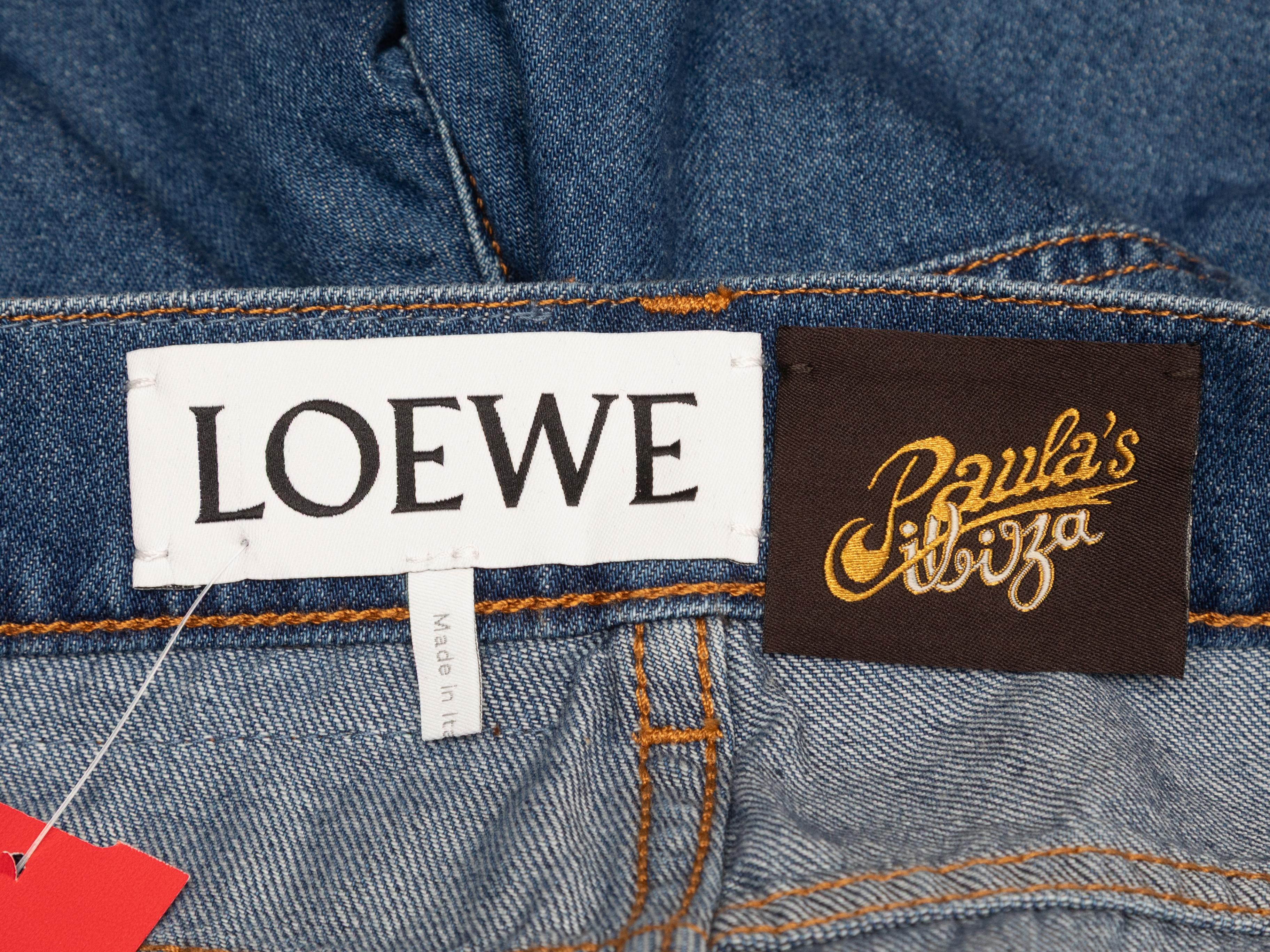 Medium Wash Loewe Denim Knielange Shorts Größe EU 50 im Zustand „Gut“ im Angebot in New York, NY