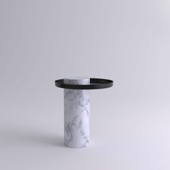 Medium White Contemporary Guéridon, Sebastian Herkner