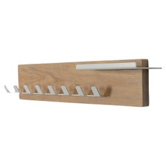 Appendiabiti medio in Oak bianco con metallo verniciato a polvere bianco - The Modern Scandinavian