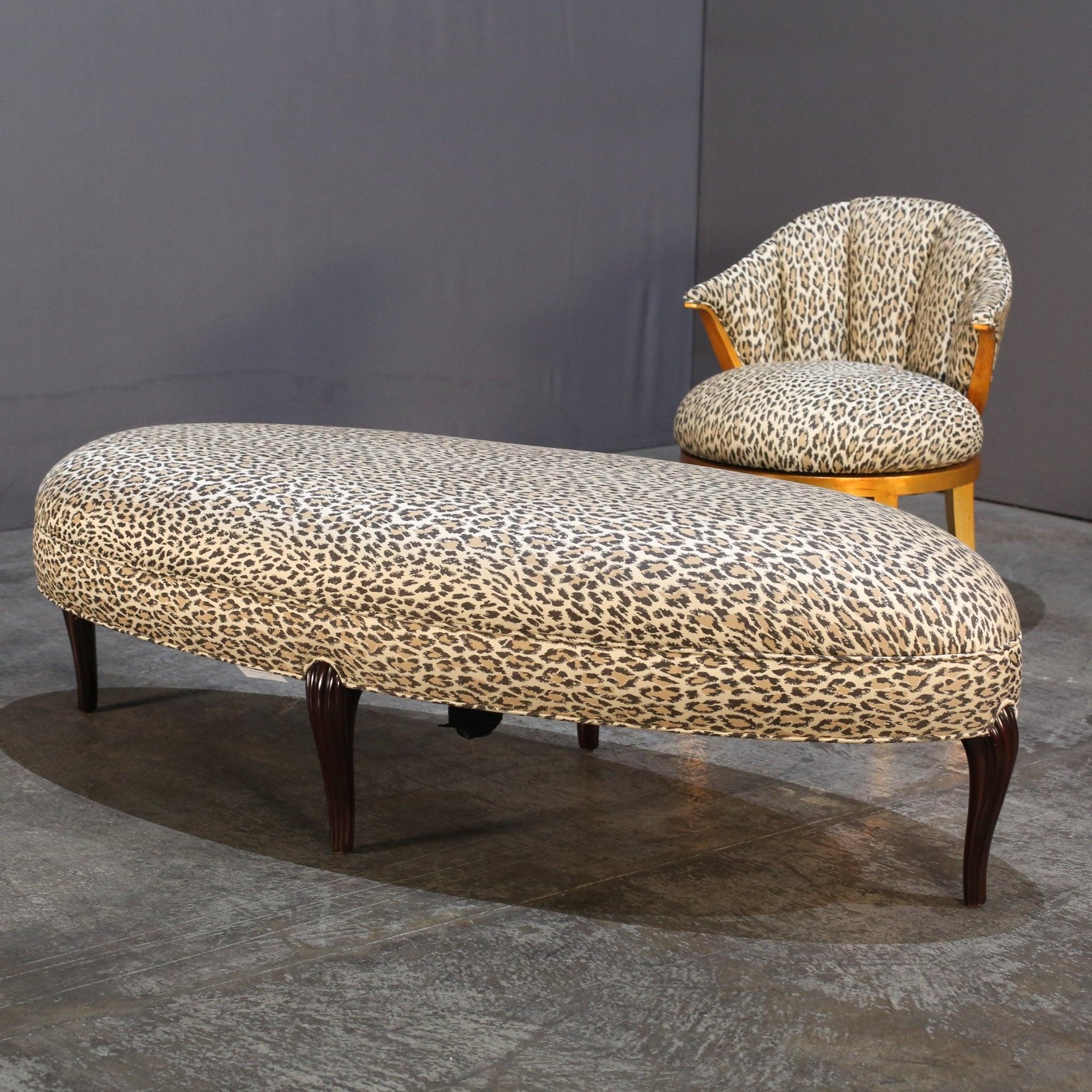 Fabric Medoc Ottoman by Christopher Guy