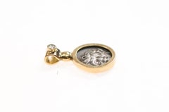 Medusa & Anchor Silver Drachm Pendant