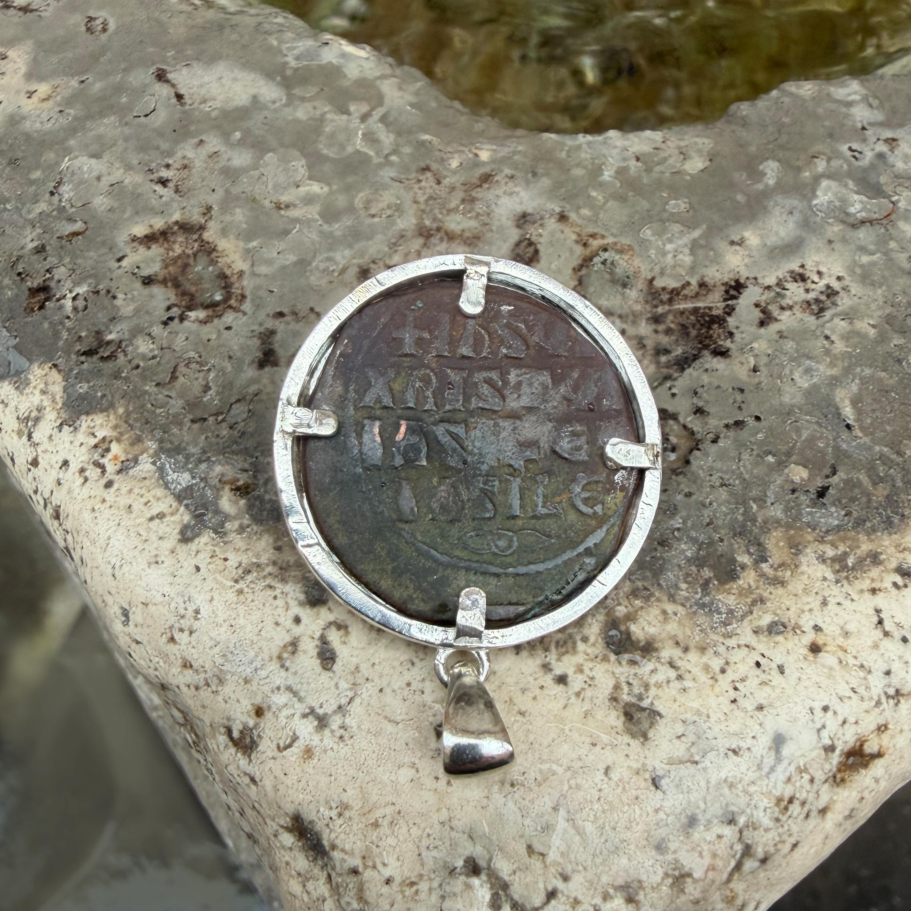 Romain classique MEDUSA Authentique pièce de monnaie grecque antique 4e cent. Bague en argent ADS en vente