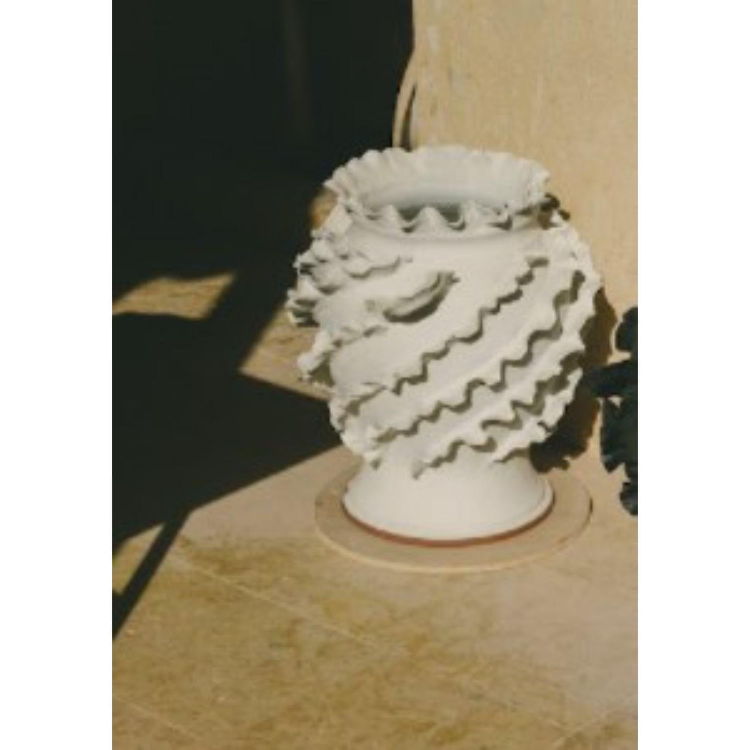 Post-Modern Medusa Black Vase by Casa Alfarera For Sale