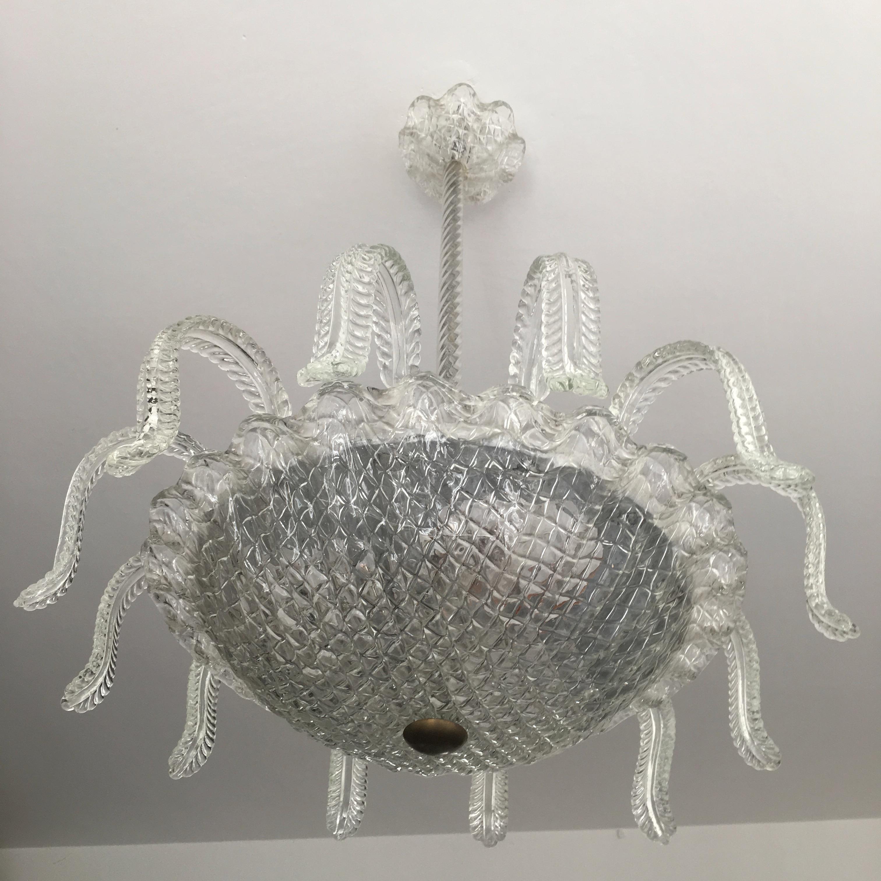 Magnificent Medusina by Barovier & Toso, Murano, 1950s For Sale 2