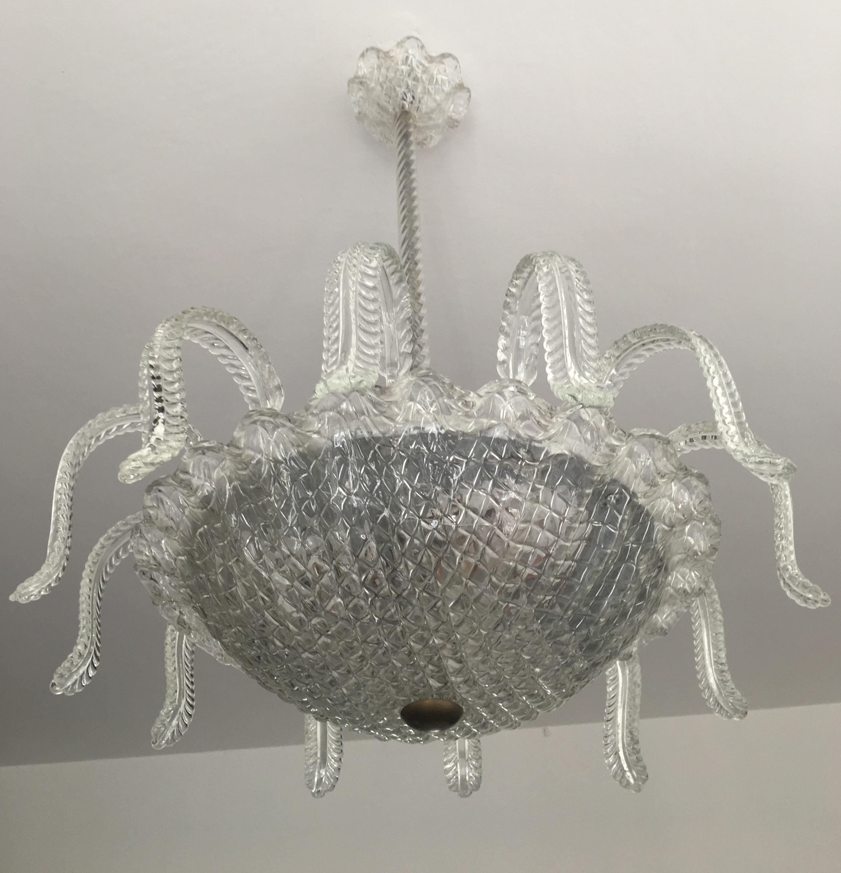 Magnificent Medusina by Barovier & Toso, Murano, 1950s For Sale 1