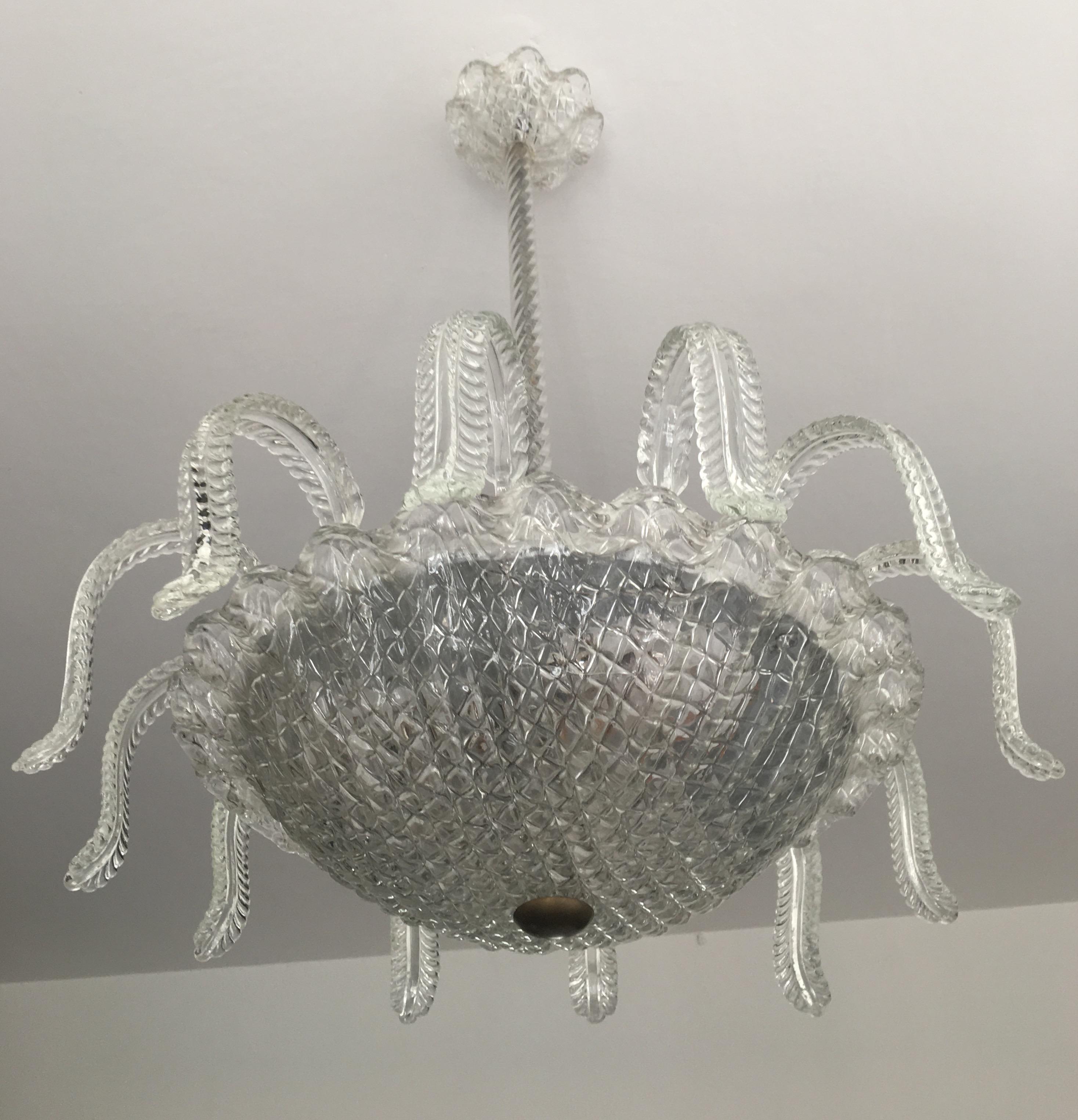 Magnifique Medusina de Barovier &Toso, Murano, années 1950 en vente 1