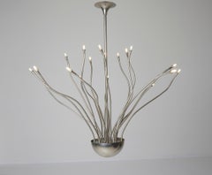 Mid-century Medusa Metal Ceiling Light by Florian Schulz, Germany, 1980
