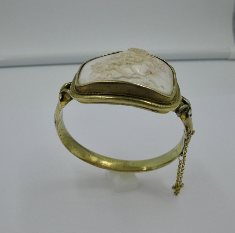 Medusa Coral Bracelet Antique Victorian Neoclassical Swan