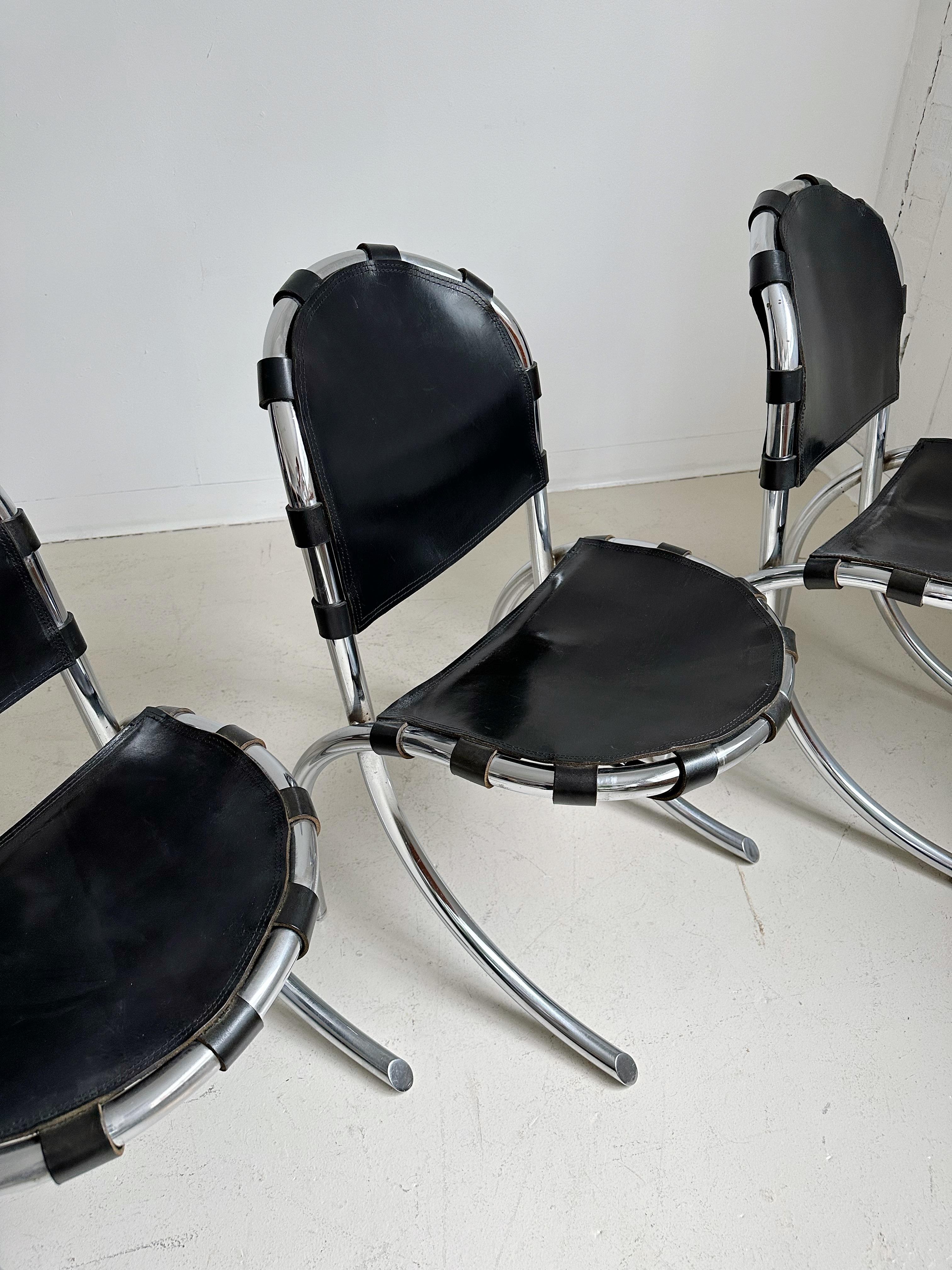 Mid-20th Century Medusa Dining Chairs by Studio Tetrarch for Alberto Bazzani, 60's 