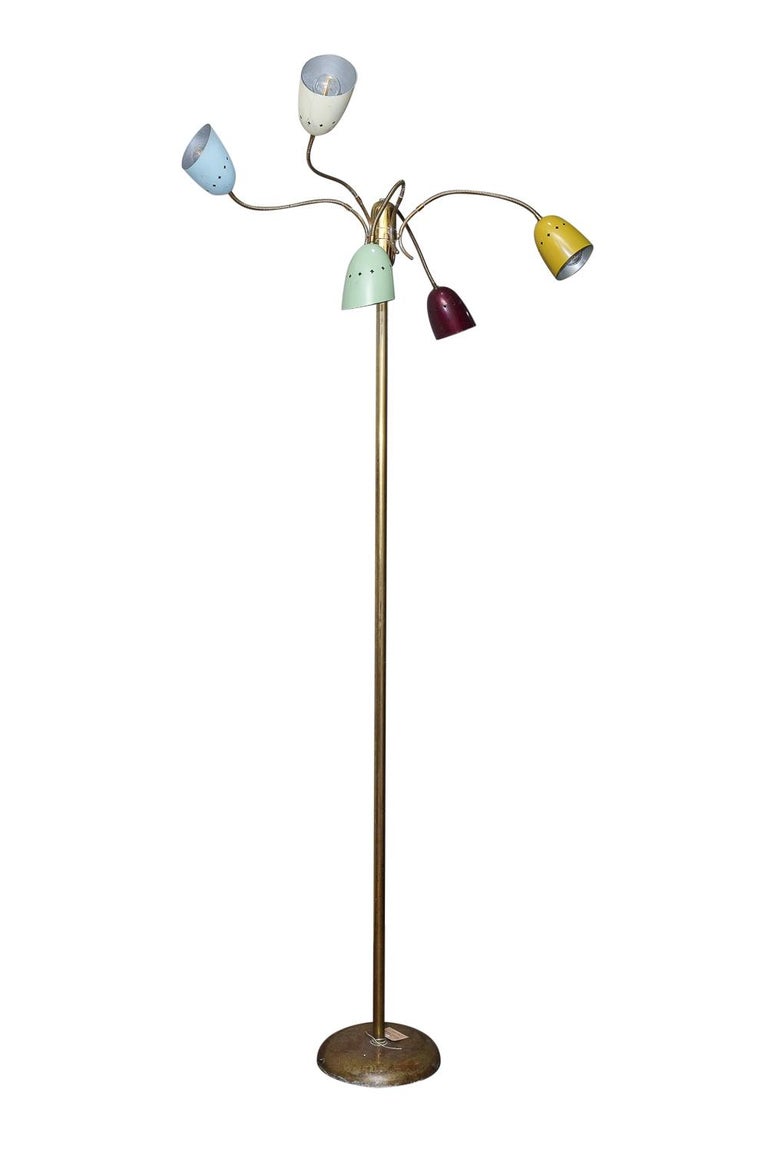 Medusa Floor Lamp, Brass, Made in Italy, 1980s For Sale at 1stDibs