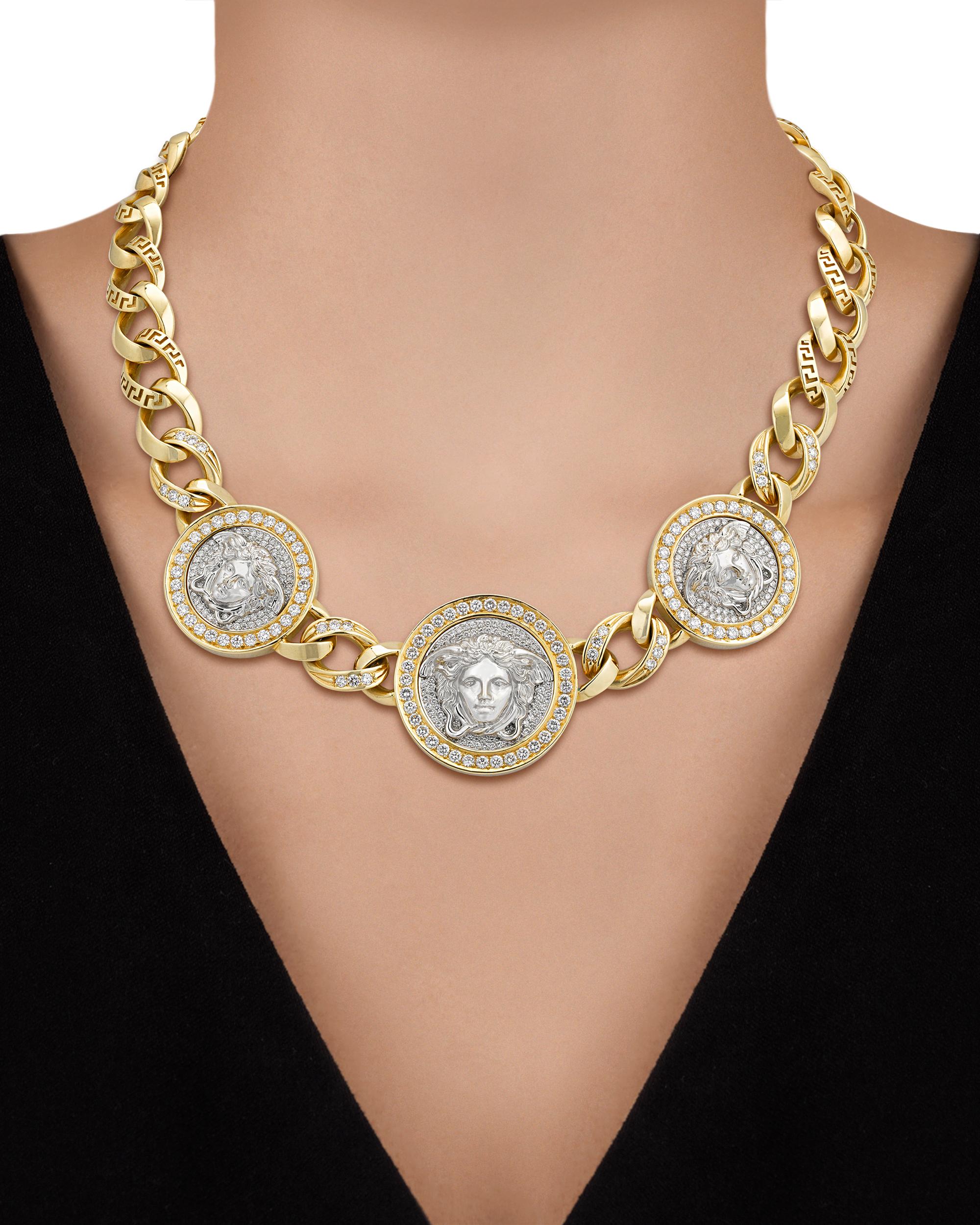 versace diamond necklace