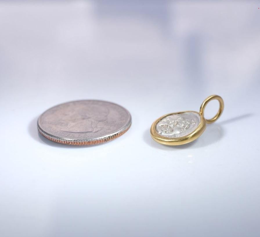 Women's or Men's Medusa, Gorgon and Bull - 4th Century BC Set in 22k Gold