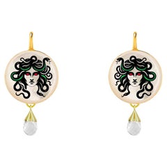 Quartz Dangle Earrings