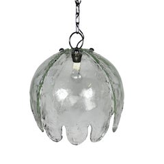 "Medusa" Jellyfish Chandelier Pendant by Lamperti, Italy, 1960s Murano Glass