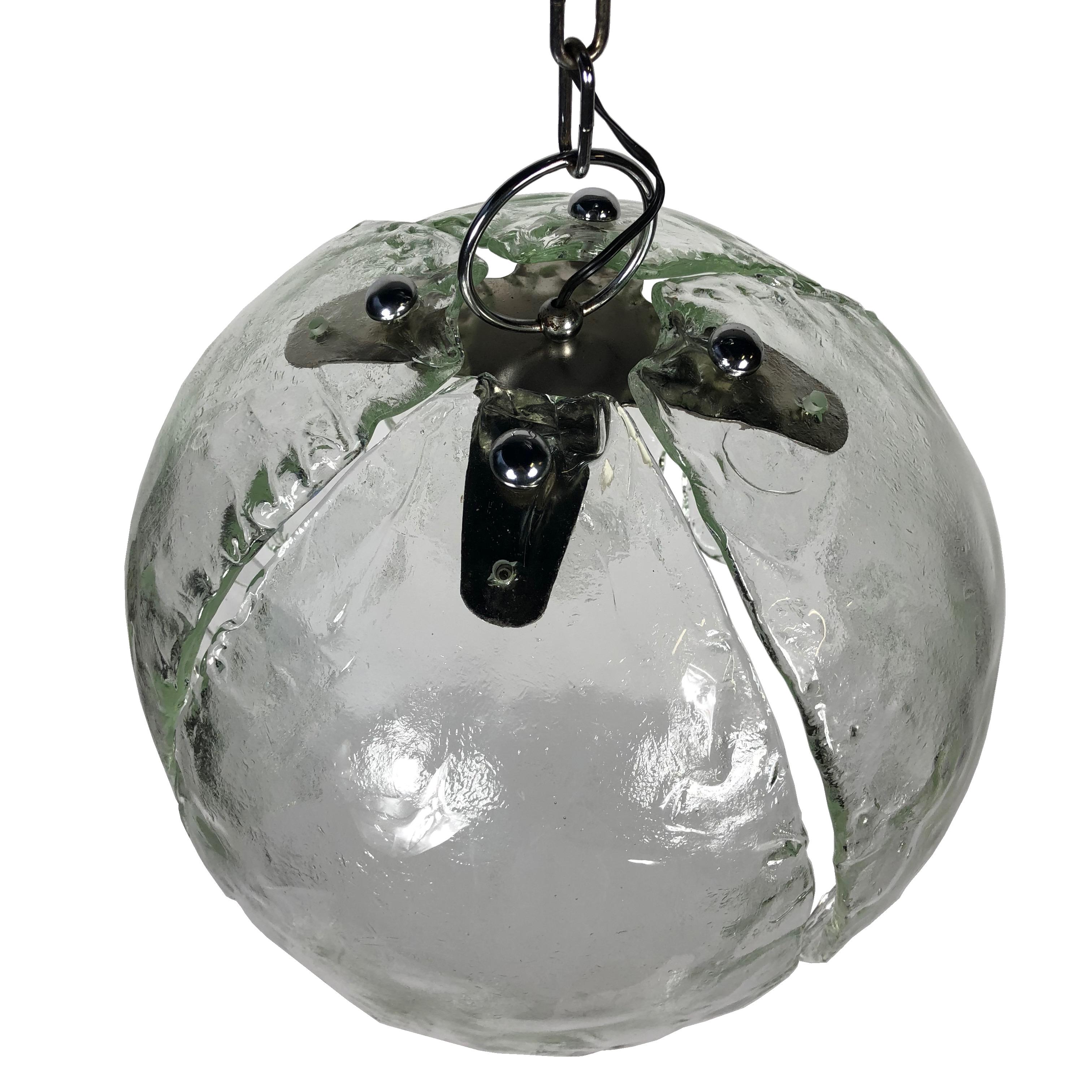 glass jellyfish chandelier