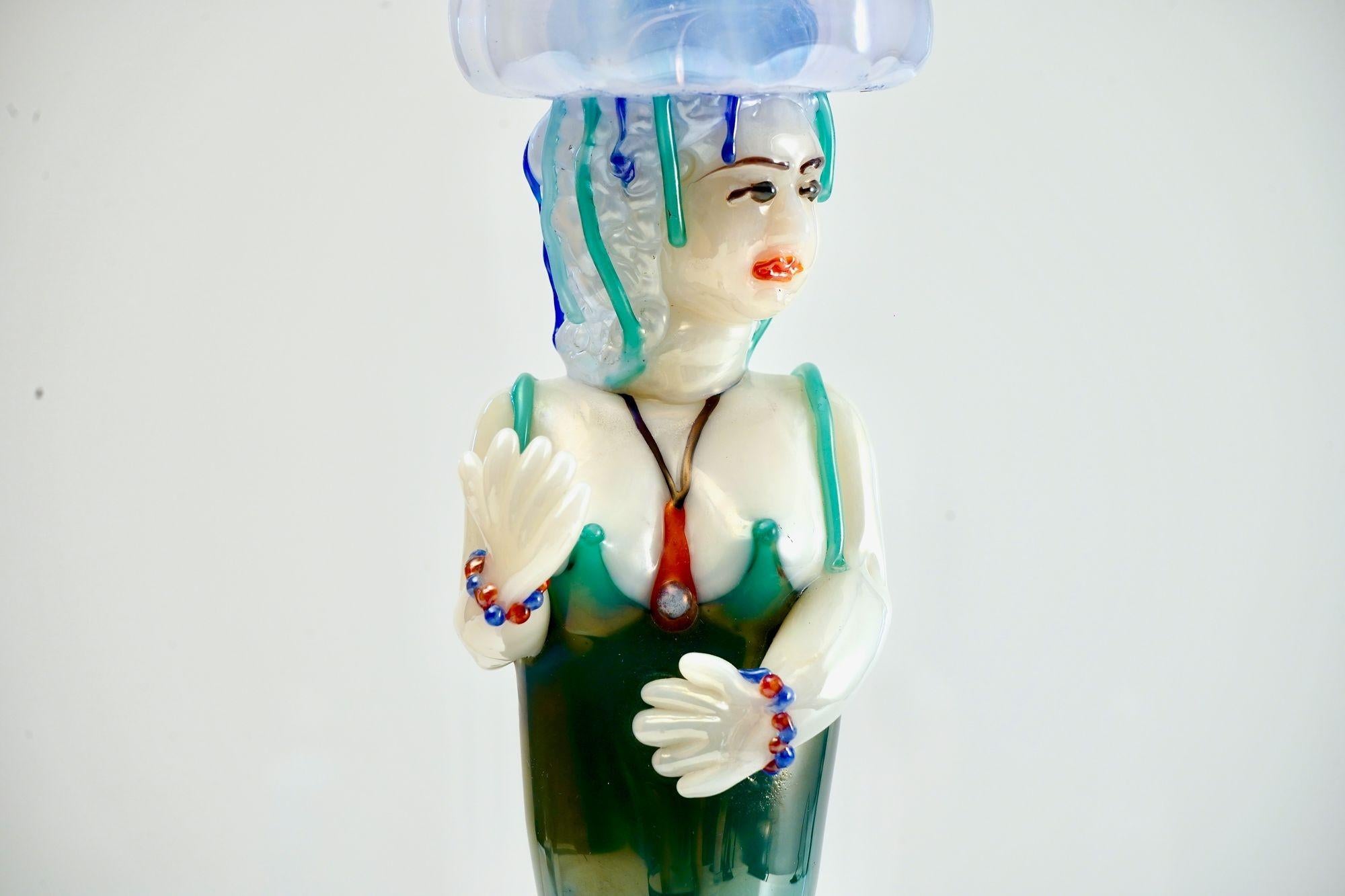 Medusa in vetro di Murano, di Pino Signoretto, firmata in vendita 3