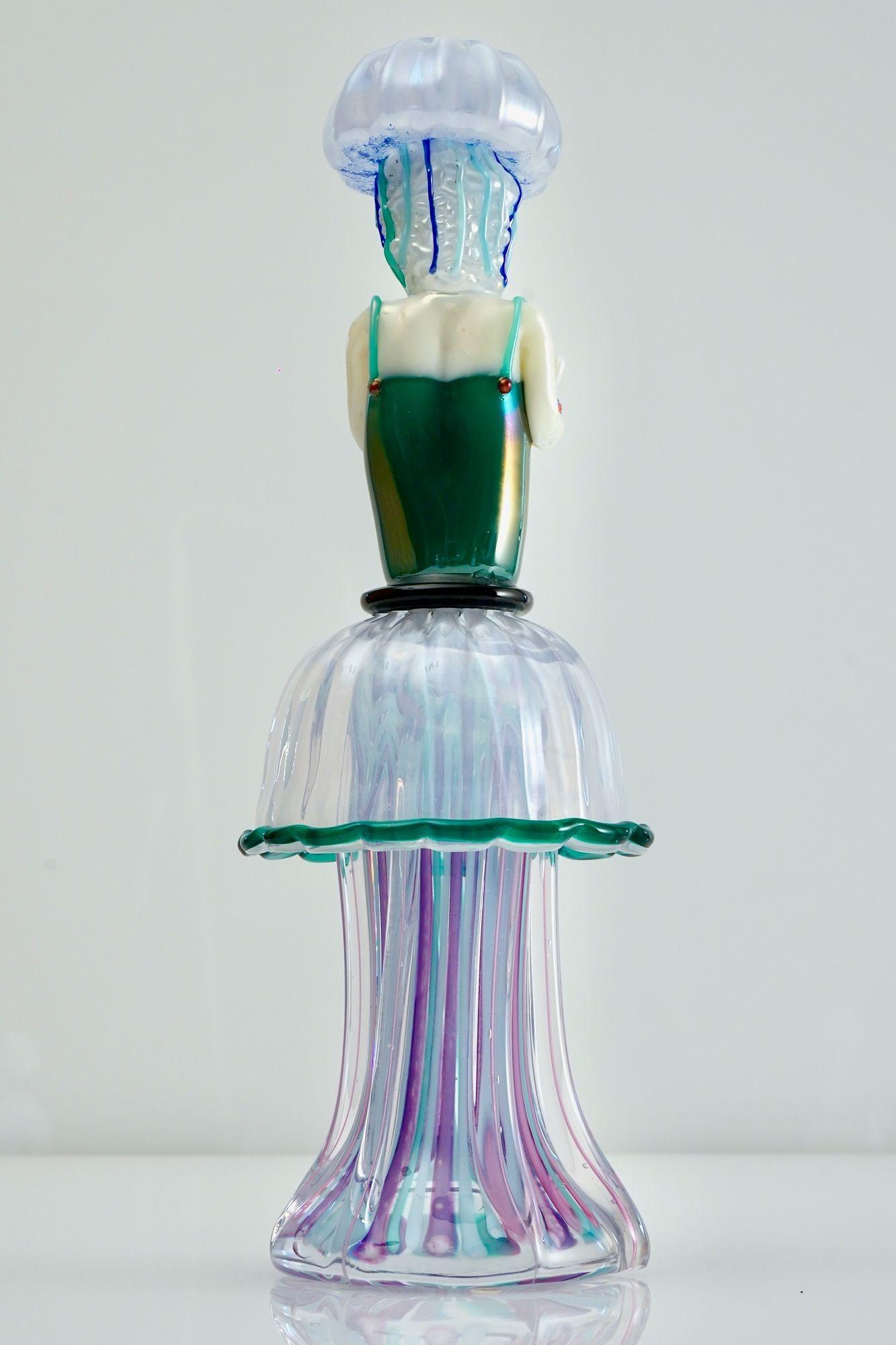 Fine XX secolo Medusa in vetro di Murano, di Pino Signoretto, firmata in vendita
