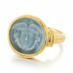 Medusa Onyx Cameo Ring