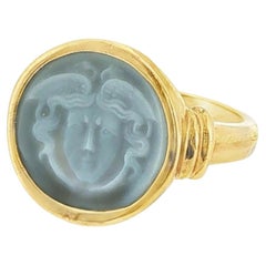 Medusa Onyx Cameo Ring