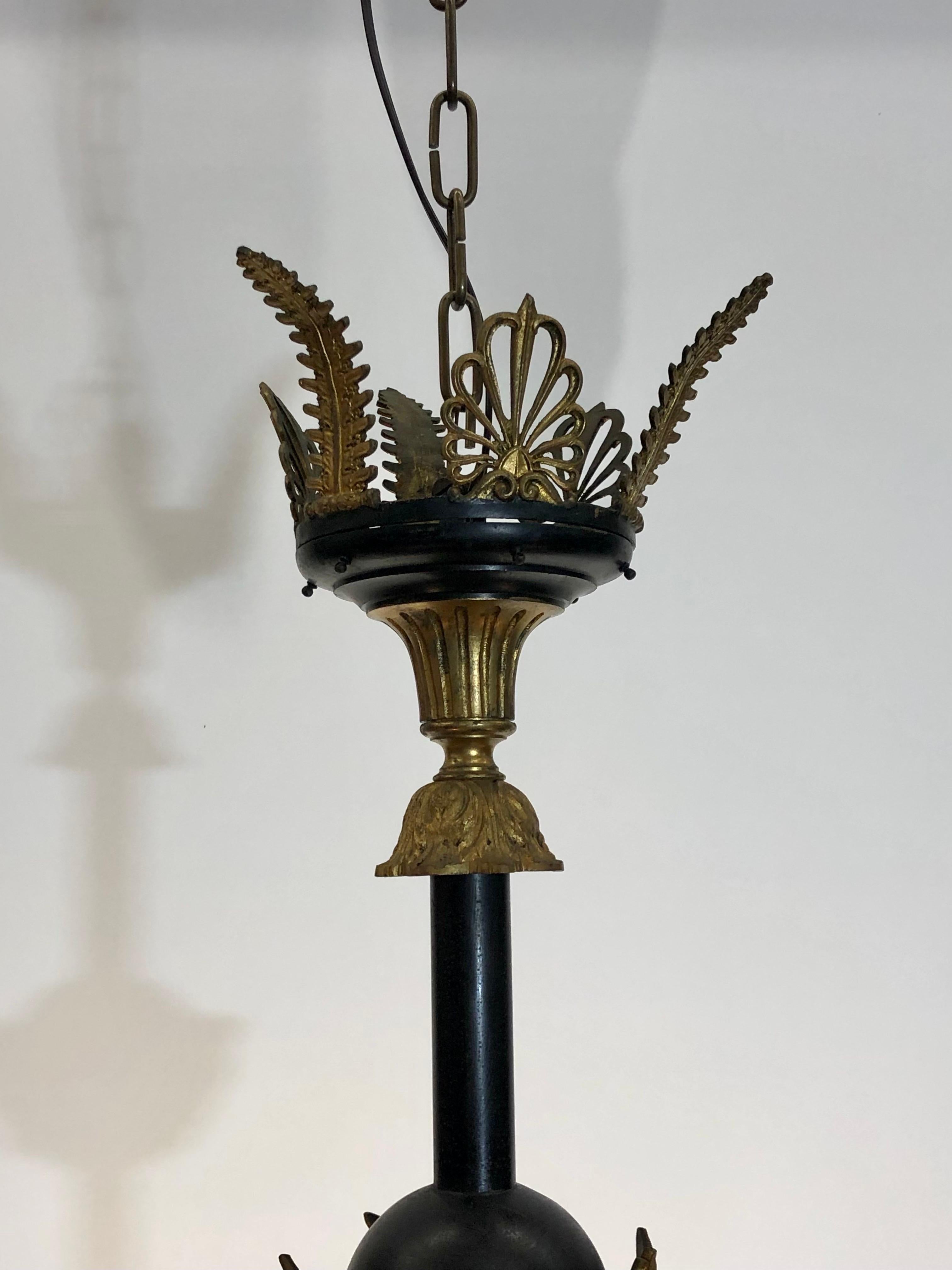  Gasolier/Kronleuchter aus Bronze mit Medusa Rondanini und Adler, Französisches Empire im Angebot 6