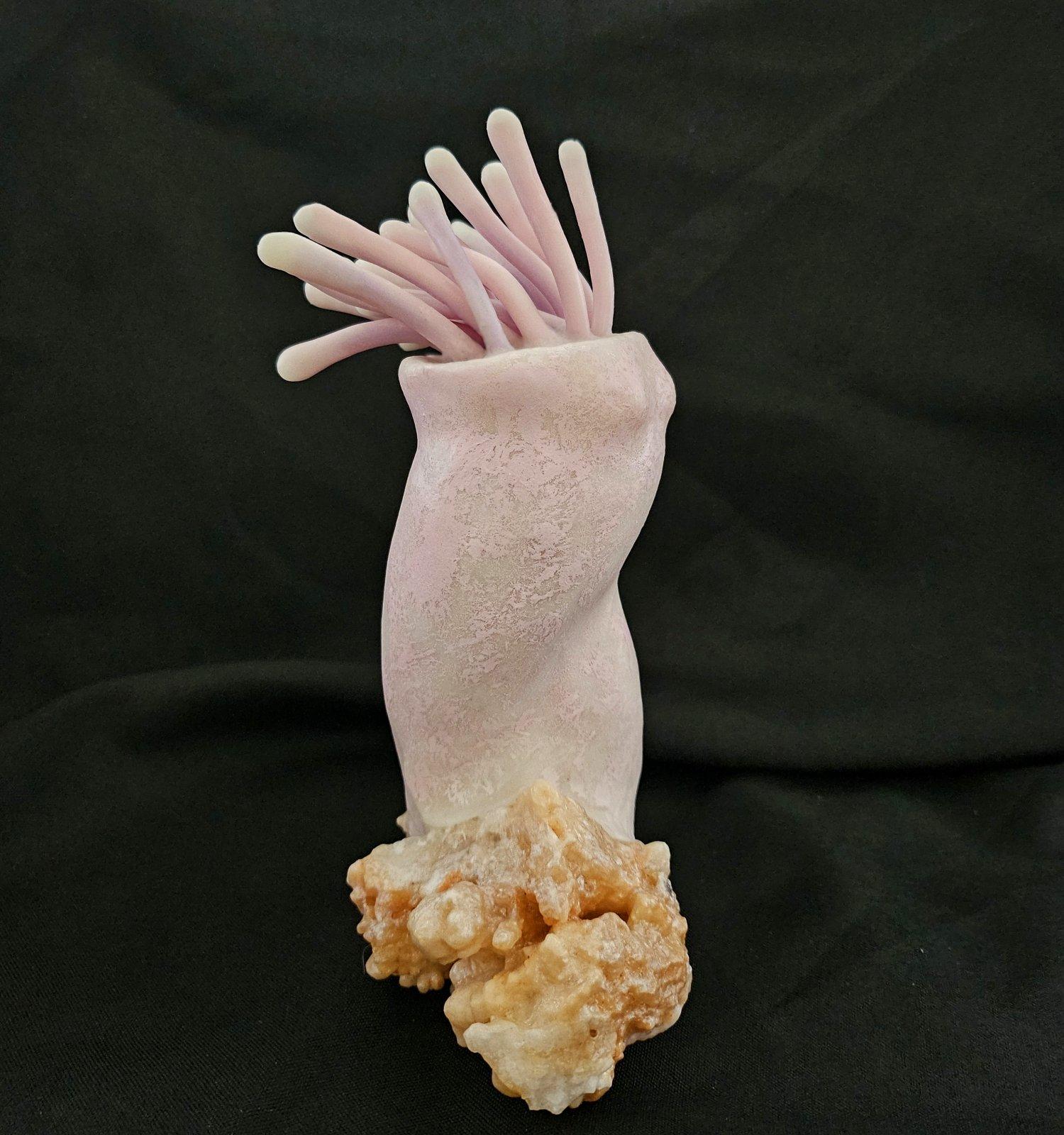 Scultura di anemone di mare Medusa, originale firmata, tecnica mista VENDITA CHIUSA in vendita 2
